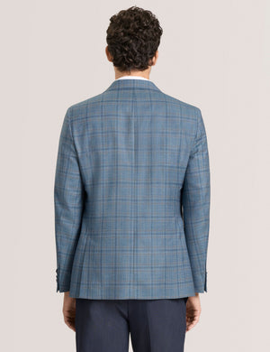 WINFRED-CHECK | TEAL BLUE