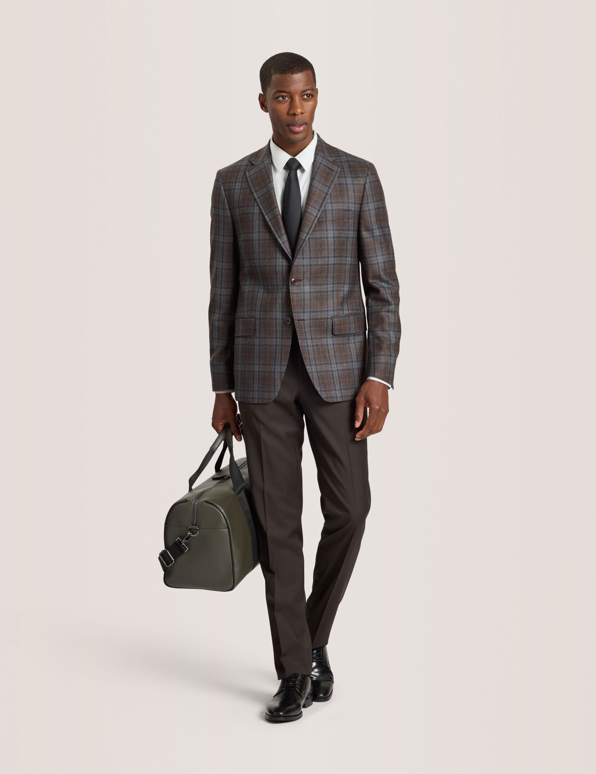 テッドベイカー　TED BAKER ジャケット　カシミヤ　グレンチェック　2 Single Breasted Two Button Notch Fully Fashioned Plaid Jacket