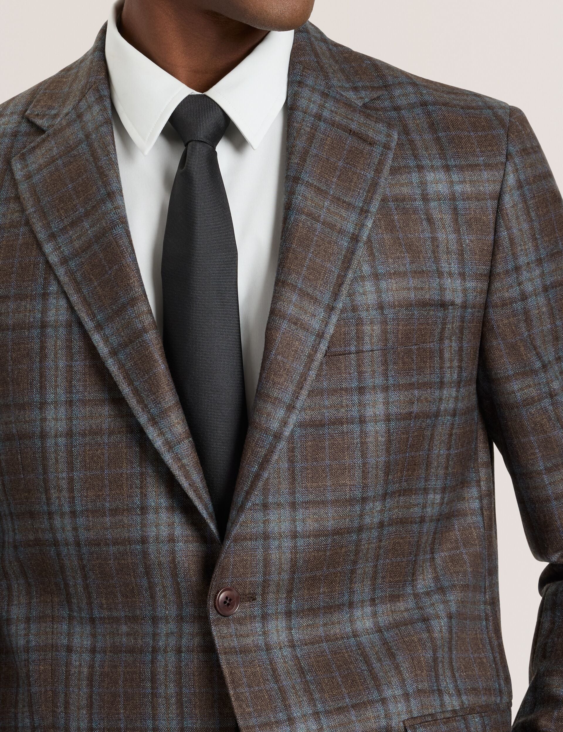 テッドベイカー　TED BAKER ジャケット　カシミヤ　グレンチェック　2 Single Breasted Two Button Notch Fully Fashioned Plaid Jacket