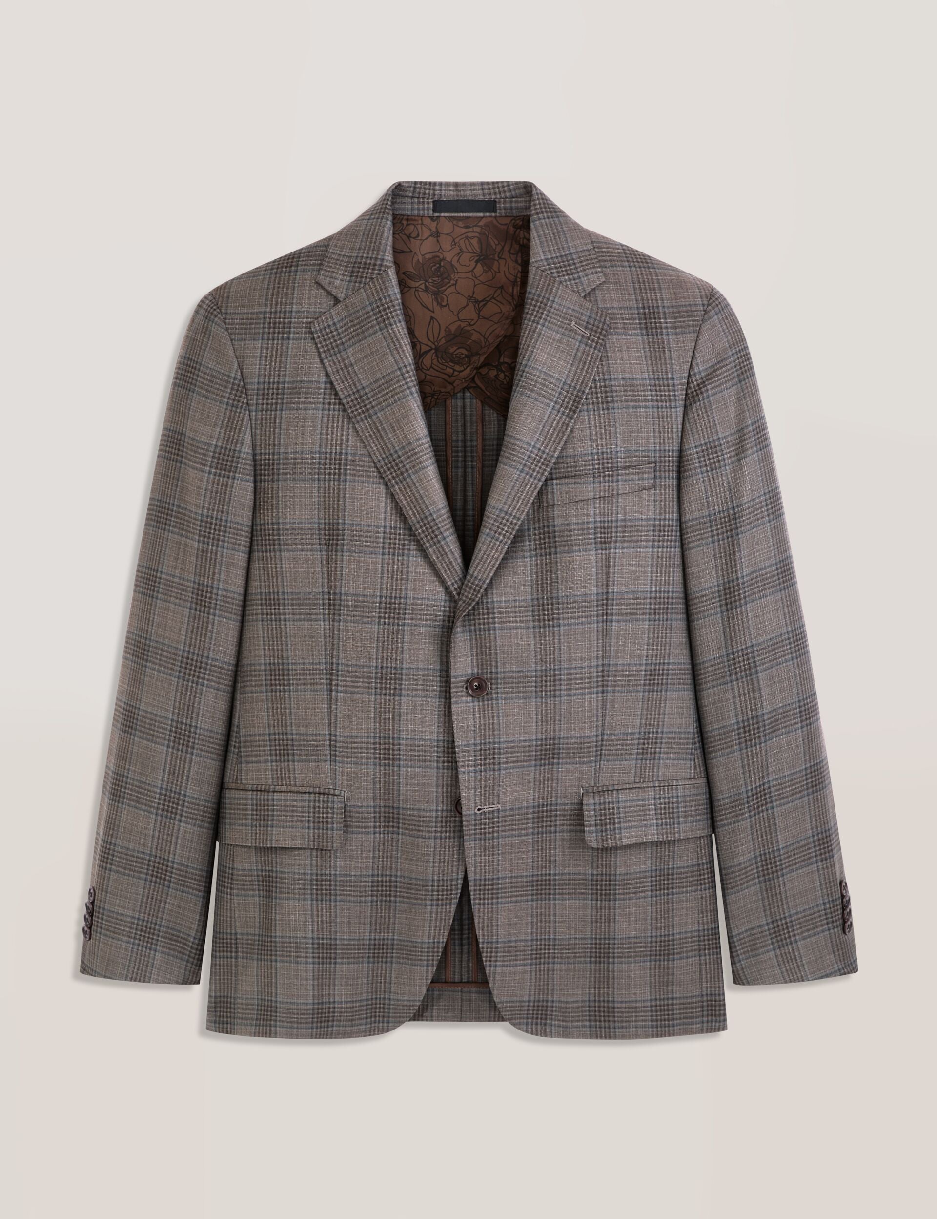 Glen Check Wool Tailored Blazer | Winfred | Ted Baker US