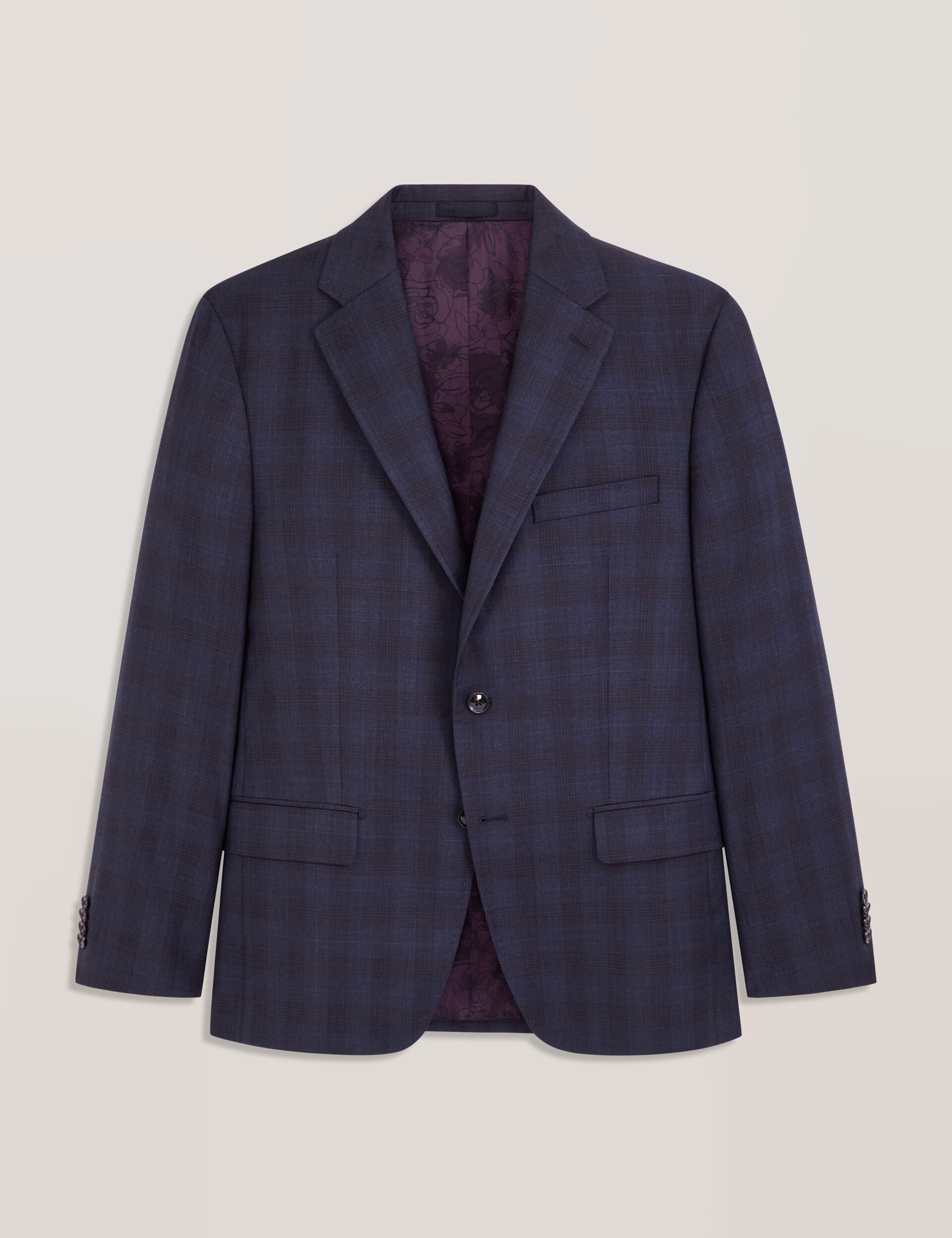 【新品・タグ付き】TED BAKER ビジネスジャケット ペイズリー柄 スーツ Single Breasted Two Button Notch Fully Fashioned Plaid Suit Jacket