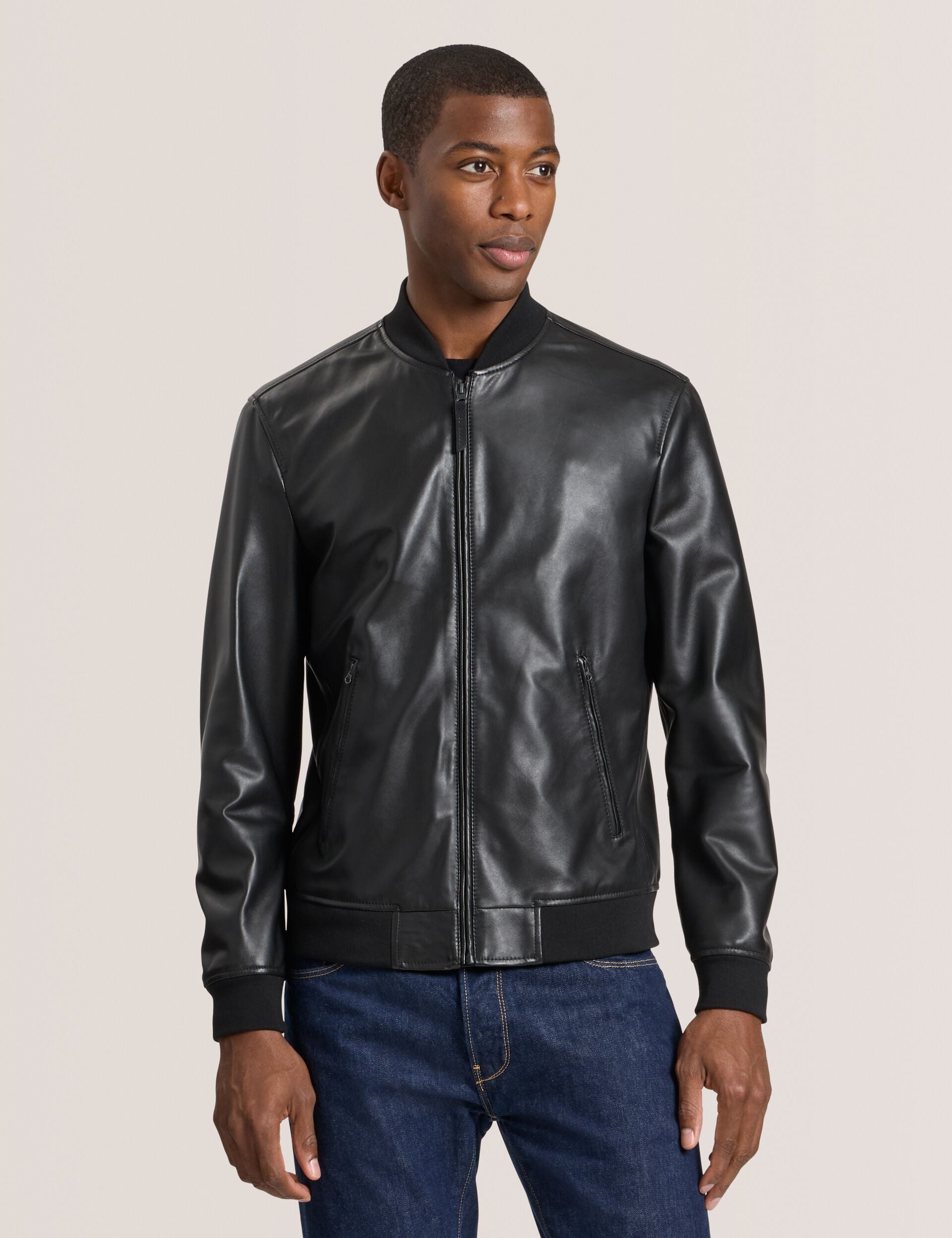 Leather Bomber Jacket | Waggoner | Ted Baker US