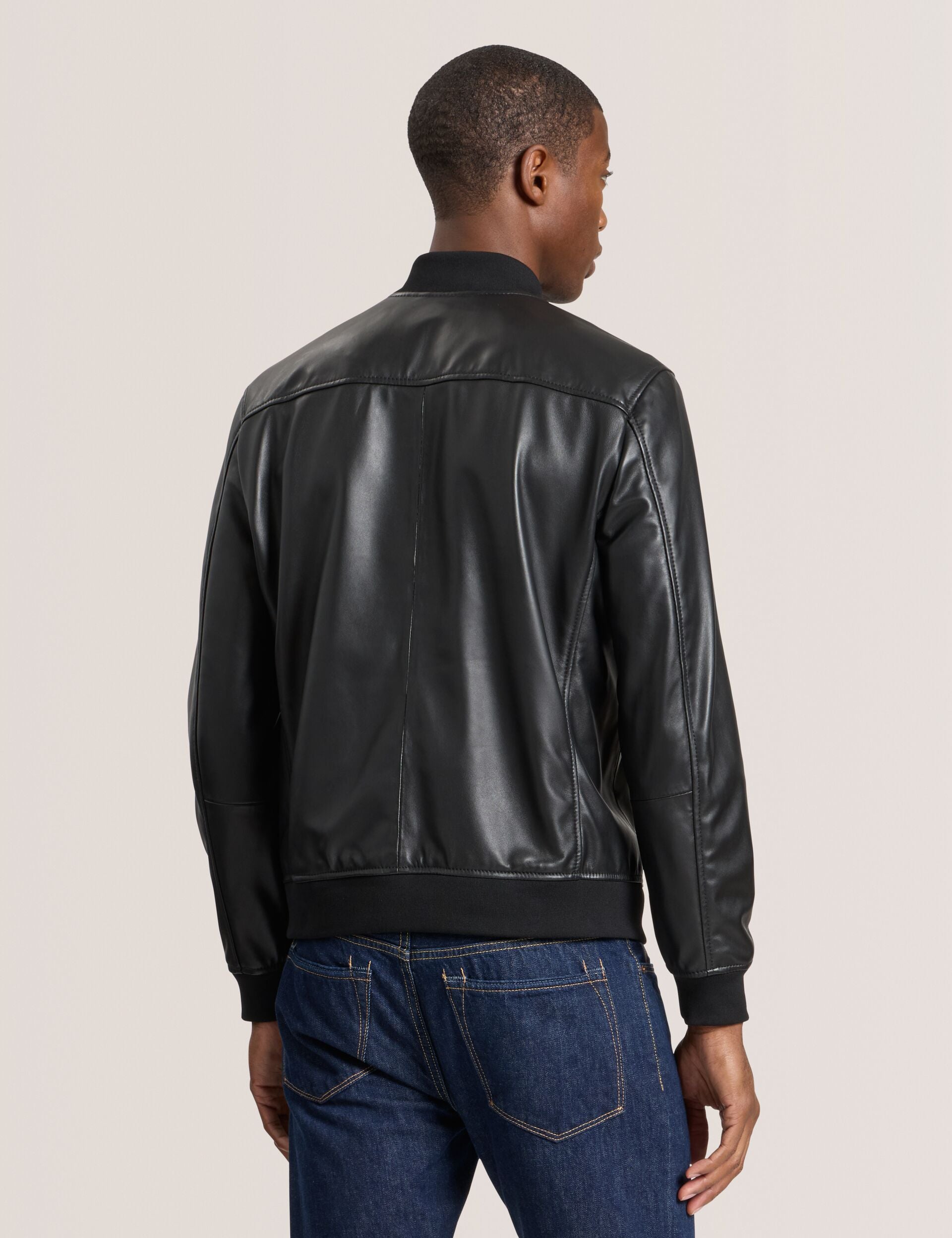 WAGGONER - Leather Bomber Jacket