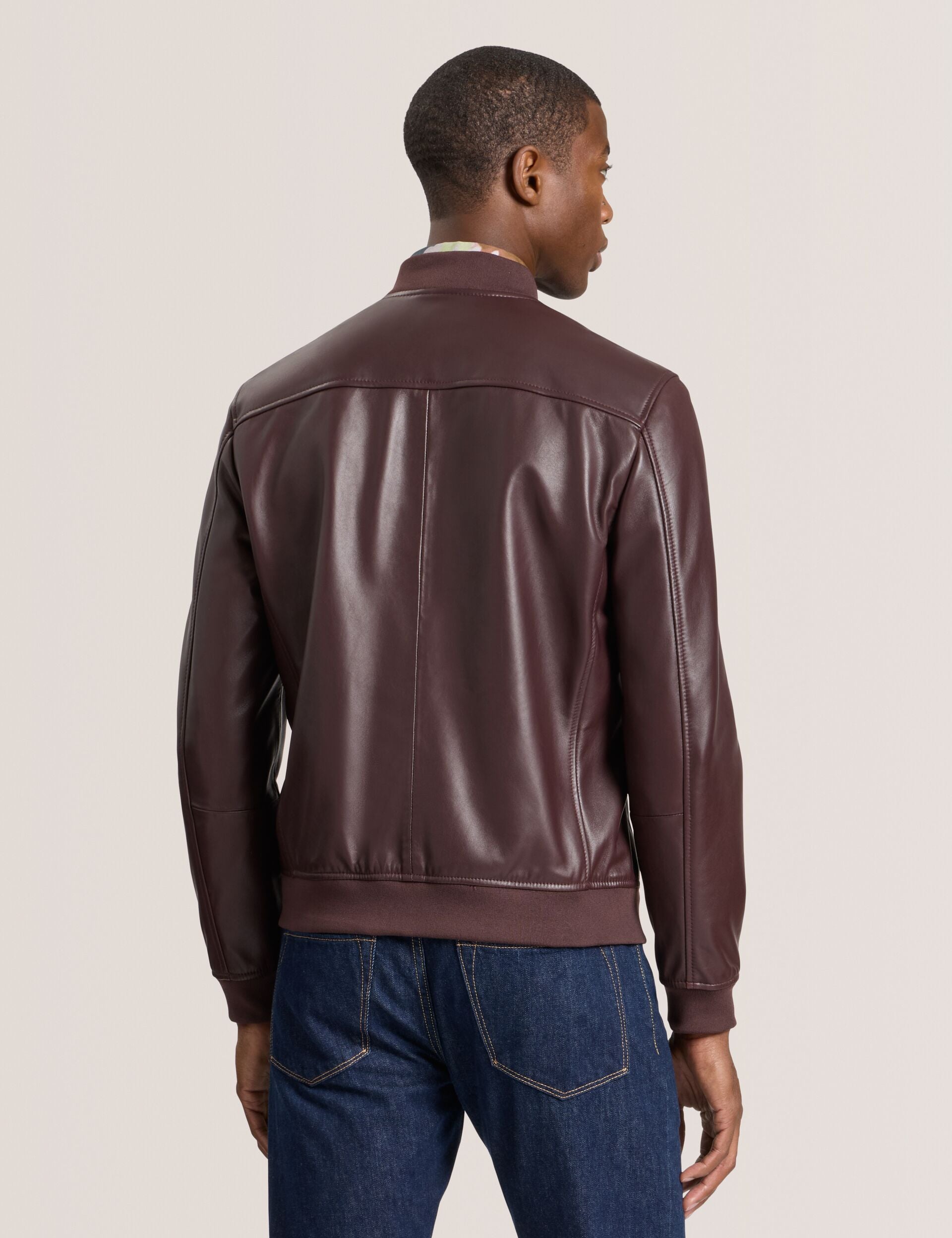 Leather Bomber Jacket | Waggoner | Ted Baker US