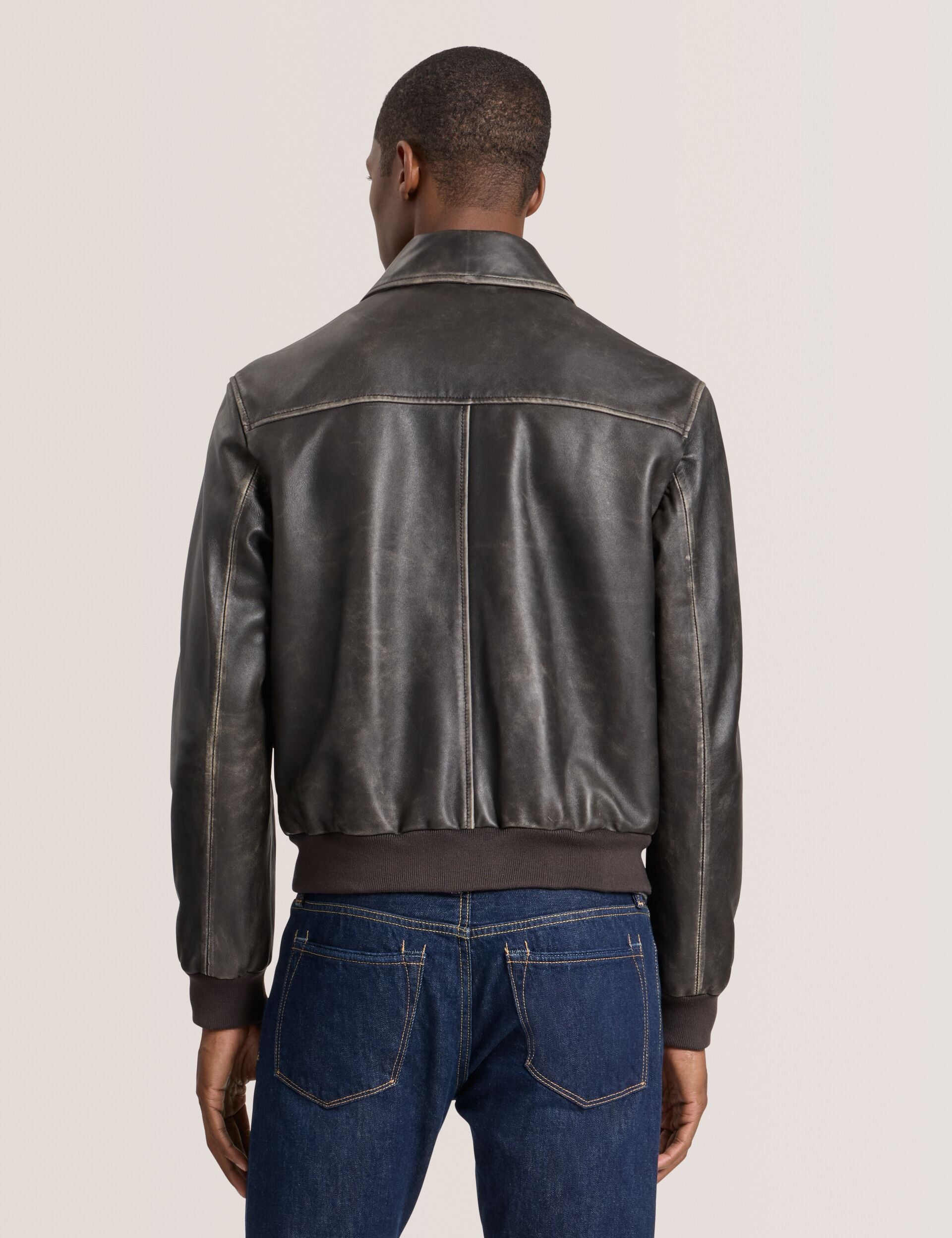 ヒ*ロ様 TED BAKER LONDON羊革ボンバージャケット vintage Leather Bomber Jacket | Whistler | Ted Baker US