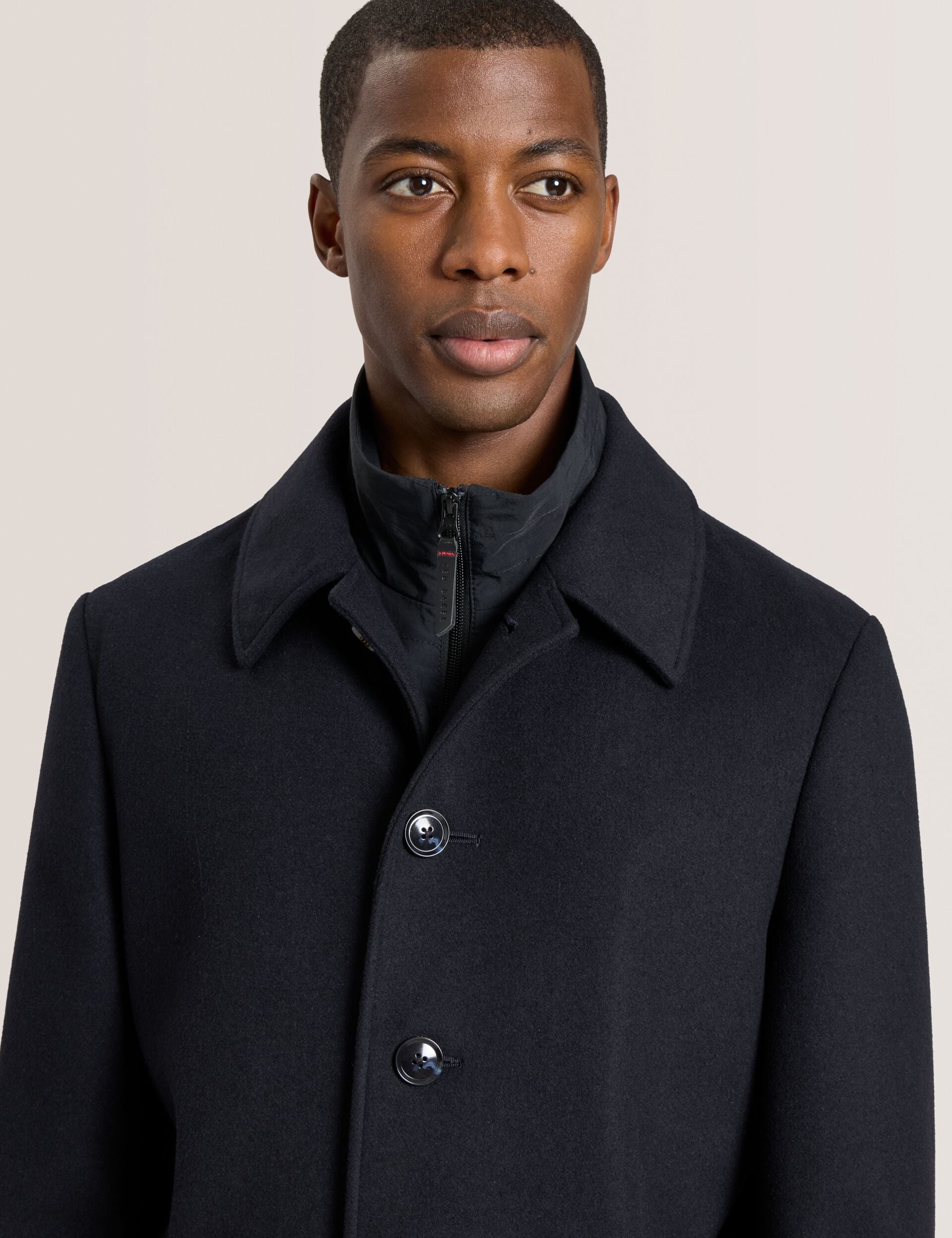【TED BAKER】ブラック コートサイズ【1】 Overcoat With Bib | Wimbledon | Ted Baker US